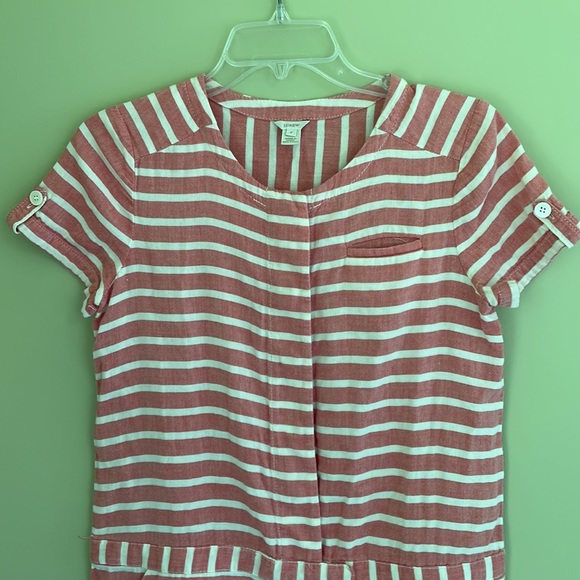J. Crew Boathouse Striped Dress Chambray Size 2 - Picture 2 of 13